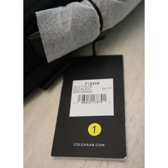 Cole Haan F12306 Men's Black Zerogrand Attache Briefcase/Laptop Travel Bag - Picture 9 of 9